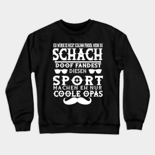 Schach Denksport Geschenkidee Geburtstag Dame Crewneck Sweatshirt